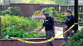 Miejsce strzelaniny na Uniwersytecie Stanowym Florydy. Fot. EPA/DON HAYES