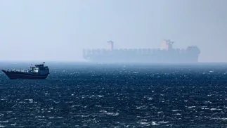 Statki w cieśninie Ormuz Fot. PAP/EPA/ALI HAIDER