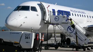 Samolot PLL LOT, fot. PAP/Darek Delmanowicz