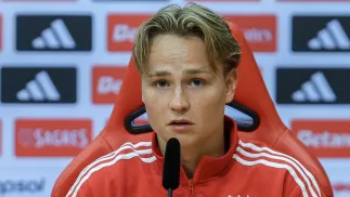 Andreas Schjelderup. Fot. PAP/EPA/MIGUEL A. LOPES