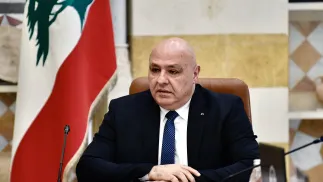 Prezydent Libanu Joseph Aoun. Fot. PAP/EPA/	WAEL HAMZEH