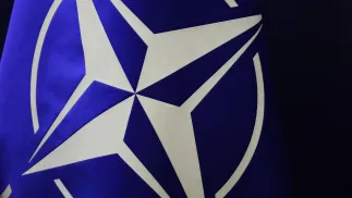 Прапор НАТО. Fot. PAP/Albert Zawada