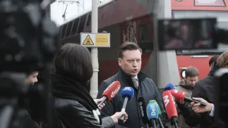  Мэр Вильнюса Валдас Бенкунскас. Fot. PAP/EPA/ VALDA KALNINA