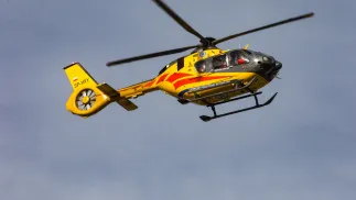 Śmigłowiec LPR Fot. PAP/Krzysztof Ćwik