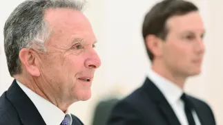 Steve Witkoff, Jared Kushner. Fot. PAP/EPA/KRISTINA KORMILITSINA / SPUTNIK / KREMLIN