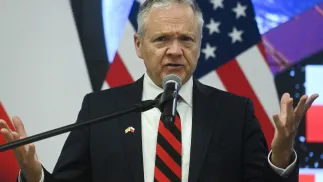 Ambasador USA w Polsce Thomas Rose. Fot. PAP/	Piotr Nowak