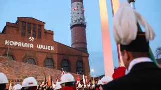 Uroczystości pod kopalnią Wujek, zdjęcie ilustracyjne, fot. PAP/Jarek Praszkiewicz