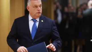 Premier Węgier Viktor Orban. Fot. PAP/EPA/OLIVIER HOSLET