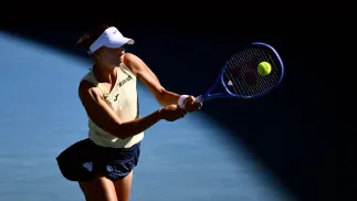 Magda Linette. Fot. PAP/EPA/JOEL CARRETT