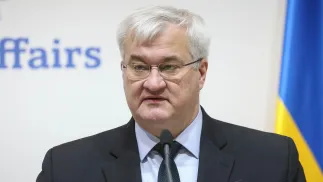 Minister spraw zagranicznych Ukrainy Andrij Sybiha Fot. PAP/Victor Kovalchuk