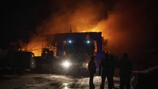Odłamki przechwyconego pocisku zraniły 12 osób w rejonie Al-Adżban. Fot. PAP/EPA/	TOMMASO FUMAGALLI (zdjęcie ilustracyjne)