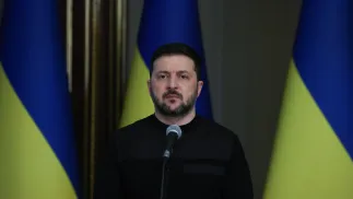 Президент Украины Владимир Зеленский. Fot. PAP/Victor Kovalchuk