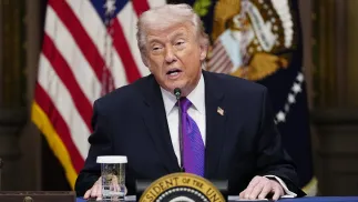 Prezydent USA Donald Trump. Fot. EPA/BONNIE CASH