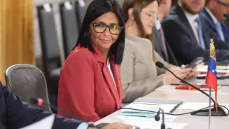 Delcy Rodriguez Fot. PAP/EPA/MIGUEL GUTIERREZ