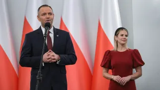 Karol Nawrocki, Marta Nawrocka. Fot. PAP/Marcin Obara