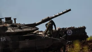 Izraelski żołnierz, zdjęcie ilustracyjne, fot. PAP/EPA/ATEF SAFADI