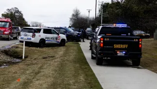 Policja na miejscu strzelaniny w USA, zdjęcie ilustracyjne, fot. PAP/EPA/	Sylvia Jarrus