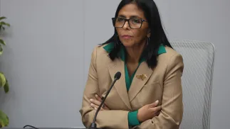 Delcy Rodriguez. Fot. PAP/EPA/Miguel Gutiérrez