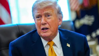 Donald Trump, fot. PAP/EPA/UPI POOL/AARON SCHWARTZ / POOL