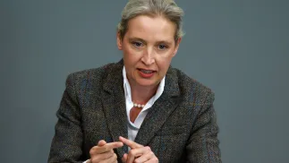 Liderka AfD Alice Weidel. Fot. PAP/EPA/CLEMENS BILAN