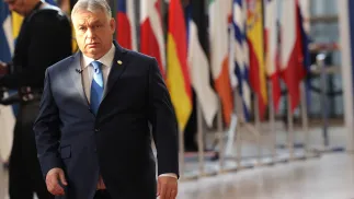 Viktor Orban, fot. PAP/EPA/OLIVIER MATTHYS