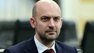 Министр иностранных дел Франции Жан-Ноэль Барро. Fot. PAP/EPA/	WAEL HAMZEH