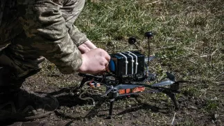 Dron militarny. Fot. PAP/EPA/Maria Senovilla