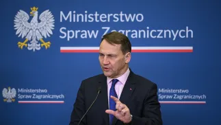 Radosław Sikorski. Fot. PAP/Marcin Obara