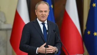 Premier Donald Tusk. Fot. PAP/	Radek Pietruszka