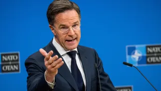 Генеральний секретар НАТО Марк Рютте. Fot. PAP/Wiktor Dąbkowski