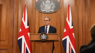 Кір Стармер. Fot. PAP/EPA/BETTY LAURA ZAPATA / POOL 