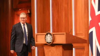 Премьер-министр Великобритании Кир Стармер. Fot. PAP/EPA/BETTY LAURA ZAPATA / POOL