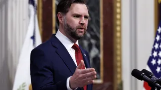 Вице-президент США Дж. Д. Вэнс. Fot. EPA/WILL OLIVER / POOL