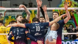 Siatkarze PGE Projektu Warszawa. Fot. PAP/Wojtek Jargiło