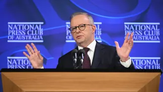 Anthony Albanese, fot. PAP/EPA/AAP/LUKAS COCH