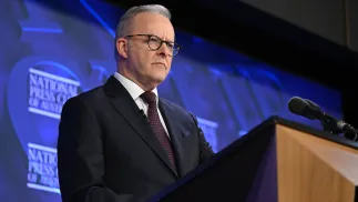 Anthony Albanese, fot. PAP/EPA/AAP/LUKAS COCH