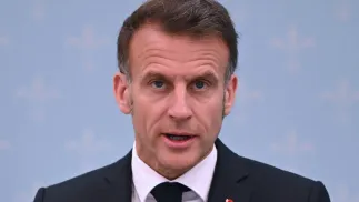 Emmanuel Macron. Fot. PAP/EPA/JUNG YEON-JE