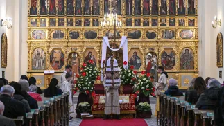 Перемышль. Великая суббота в греко-католической церкви.  Fot. PAP/Darek Delmanowicz