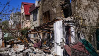 Trwa inwazja Rosji na Ukrainę. Fot. PAP/Alena Solomonova