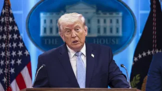 Donald Trump. Fot. PAP/EPA/JIM LO SCALZO