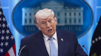 Donald Trump. Fot. PAP/ EPA/JIM LO SCALZO 