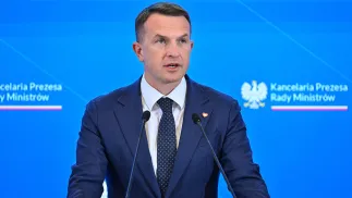 Rzecznik rządu Adam Szłapka. Fot. PAP/Piotr Nowak