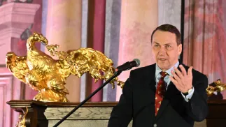 Szef MSZ Radosław Sikorski. Fot. PAP/Maciej Kulczyński