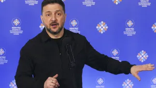 Президент Украины Владимир Зеленский. Fot. PAP/EPA/IGOR TKACHENKO