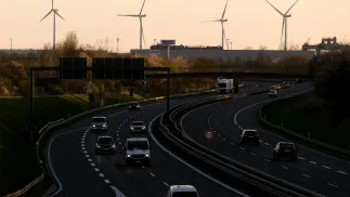 Niemiecka autostrada. Fot. PAP/EPA/FILIP SINGER 