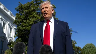 Prezydent USA Donald Trump. Fot. EPA/BONNIE CASH