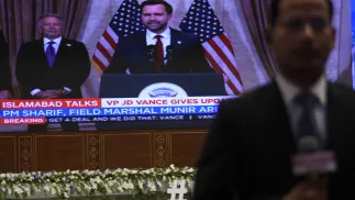 Пресс-конференция Джей Ди Вэнса. Fot. PAP/EPA/Sohail Shahzad