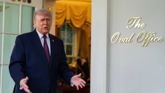 Prezydent USA Donald Trump. Fot. PAP/EPA/	SALWAN GEORGES / POOL