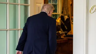 Prezydent USA Donald Trump. Fot. PAP/EPA/ SALWAN GEORGES / POOL