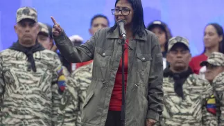 Tymczasowa prezydent Wenezueli Delcy Rodriguez, fot. PAP/EPA/EFE/MIGUEL GUTIÉRREZ